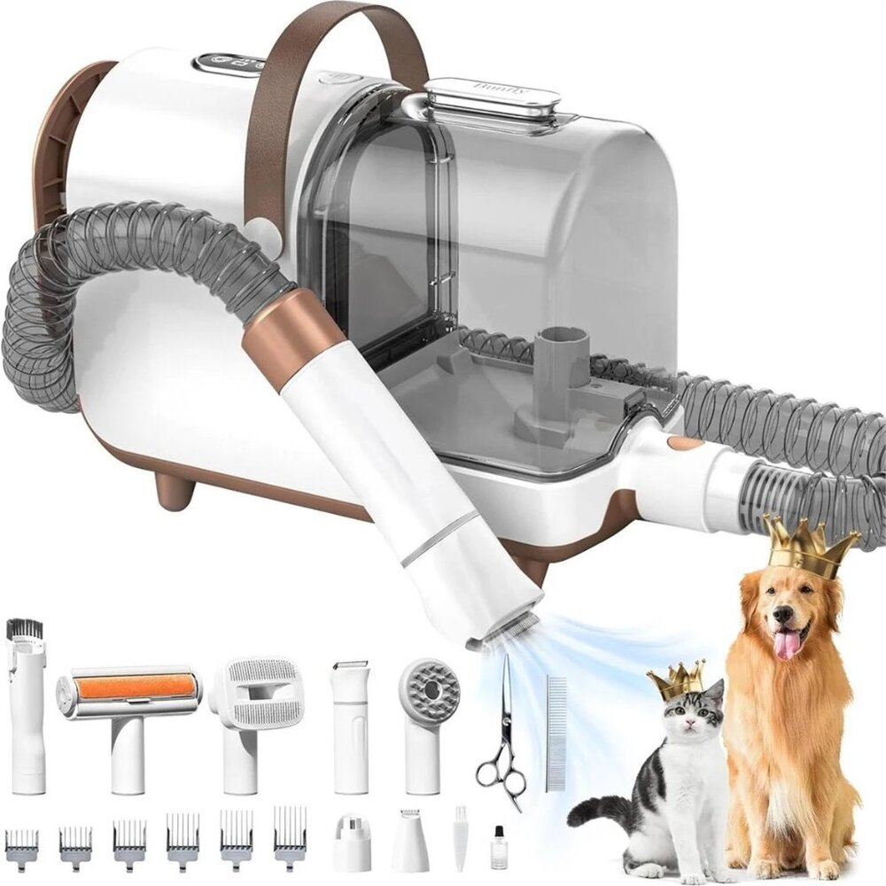 Bunfly Dog Grooming Kit & Vacuum, 13kPa